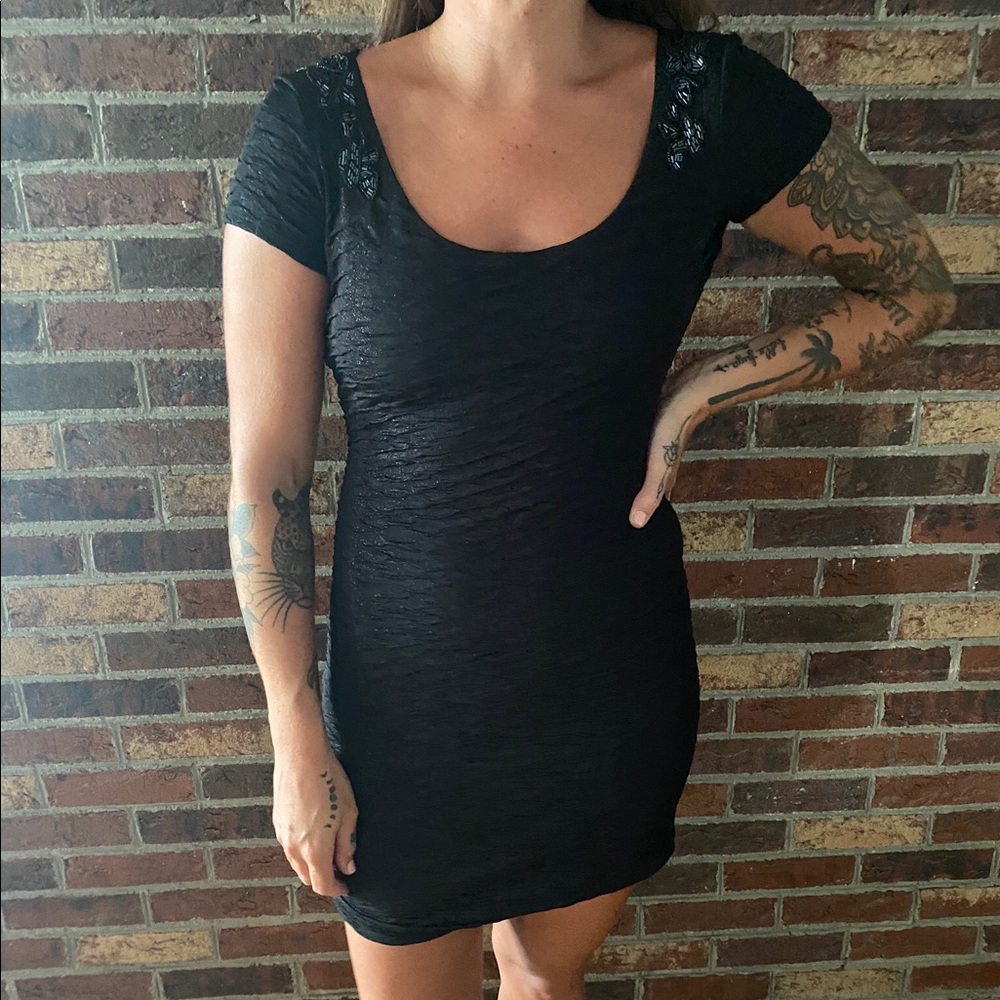 Free People Body Con Dress with Scoop Back